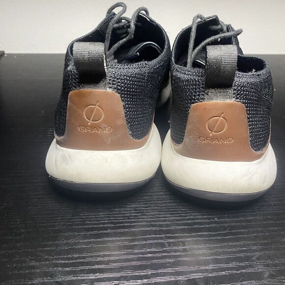 Cole Haan Mens 3.ZEROGRAND Black Wingtip Oxford Knit Shoes Size 11 M C29296 - Picture 4 of 9